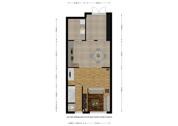 Floorplan - Burgemeester H.A. Callenfelsstraat 62, 4501 CC Oostburg